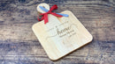 Personalized Engraved Maple Artisan Board with Cheese Knife (12" x 8" )