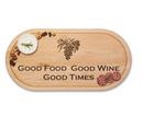 Oval Maple Wood Cheeseboard 20 x 9"