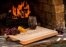 Personalized Maple Cutting Board, Charcuterie Board with Optional Iron Handles (18" x 12")